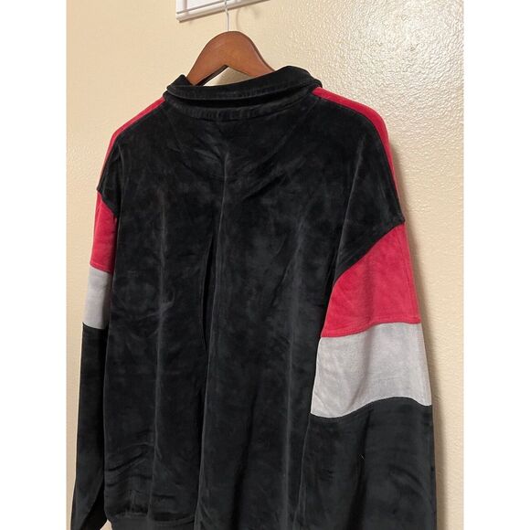 Vtg 80s John Blair Velvet Velour Feel Long Sleeve Polo Collar Shirt Mens Sz 3XL - Picture 10 of 15